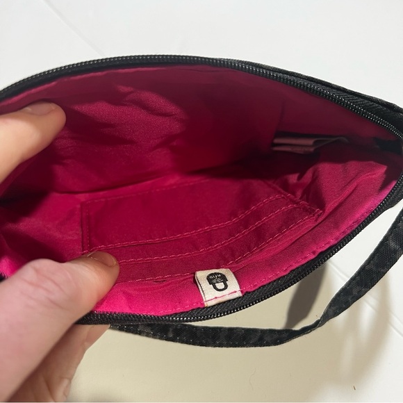 Baggallini Gray Cheetah Wristlet Nylon RFID Protected - Picture 6 of 6